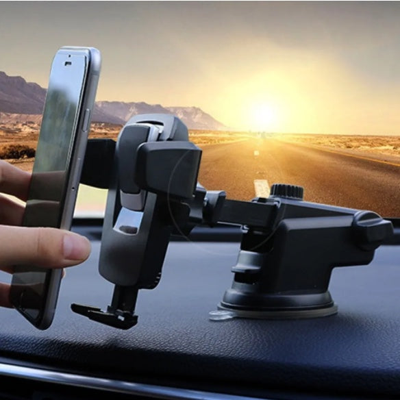 Suporte Celular Gps Carro Veicular - Trava Automática Ajustável