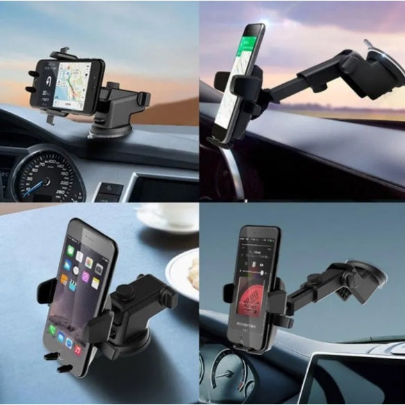 Suporte Celular Gps Carro Veicular - Trava Automática Ajustável