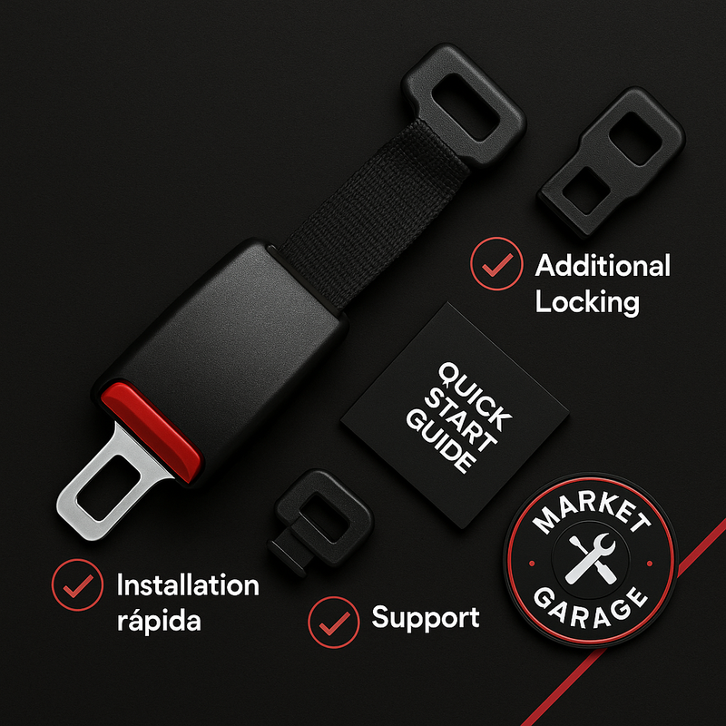 Extensor de cinturón para garaje automotriz