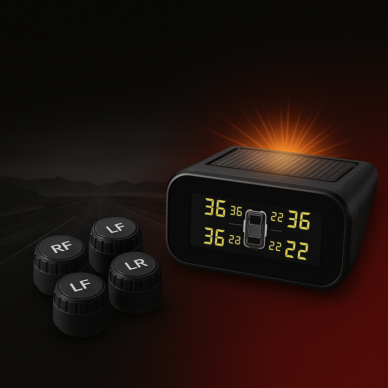 Garaje de mercado con energía solar TPMS