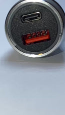 Carregador Veicular USB C + USB 3.4A Turbo Carregamento rápido/Universal