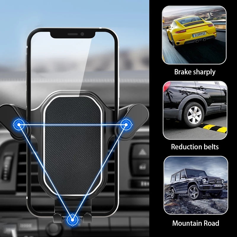 Suporte Veicular Carro Para Celular 360 ° Giratório Universal Multifuncional Ventilacao Ar