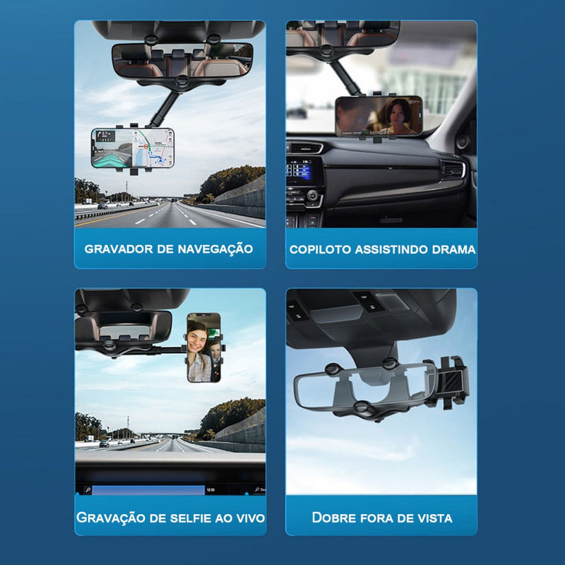 Suporte Para Celular Carro Retrovisor Veicular Universal