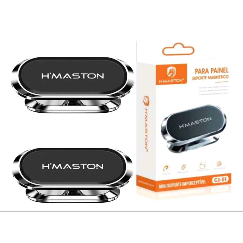 Kit 2 H’MASTON CJ51 Suporte Magnético Automotivo Celular Com Imã Neodimio
