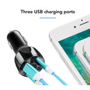 Carregador Veicular Carro Turbo Universal 3 Portas Usb 1 Porta 3.0 Quick Charger