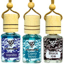 Perfume Automotivo KIT 3 Unidades Pingente Frasco Hominicar 10ml Aromatizante Veicular