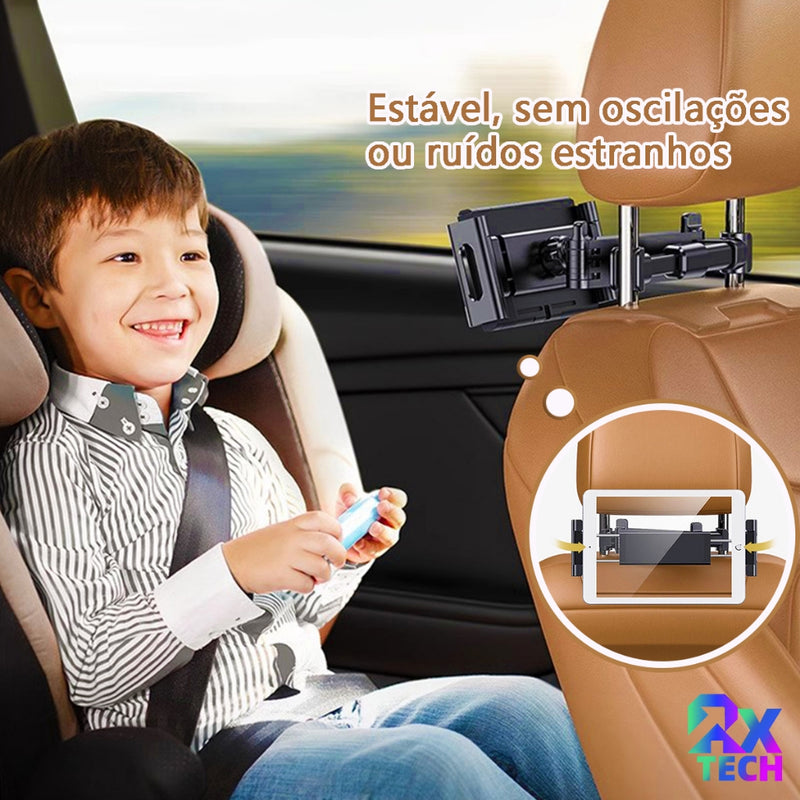 Suporte Veicular Para Celular Banco Traseiro 360 Graus Giratória Suporte De Tablet Dobrável E Extensível