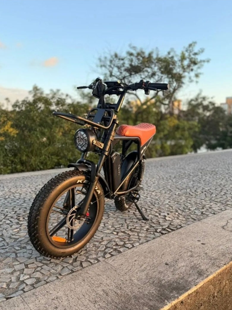 🚀 Bicicleta Elétrica Ouxi V8 Pro 1000W – Banco Alongado | Freios Hidráulicos | 1 Ano de Garantia
