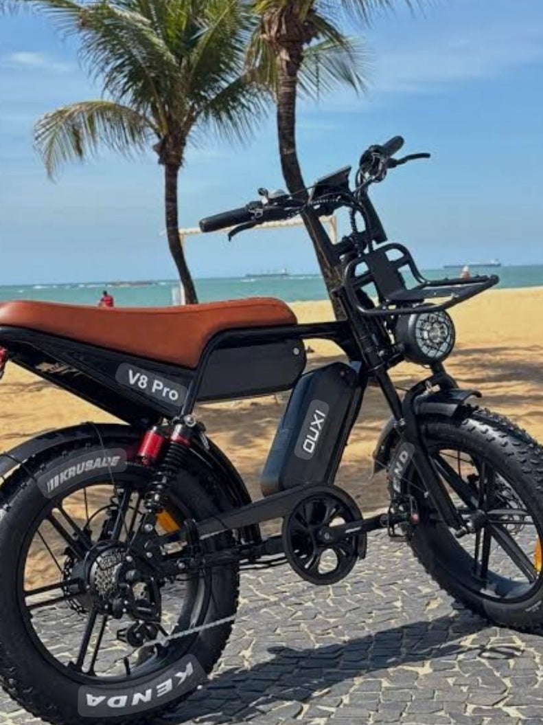 🚀 Bicicleta Elétrica Ouxi V8 Pro 1000W – Banco Alongado | Freios Hidráulicos | 1 Ano de Garantia