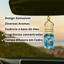 Perfume Automotivo KIT 3 Unidades Pingente Frasco Hominicar 10ml Aromatizante Veicular