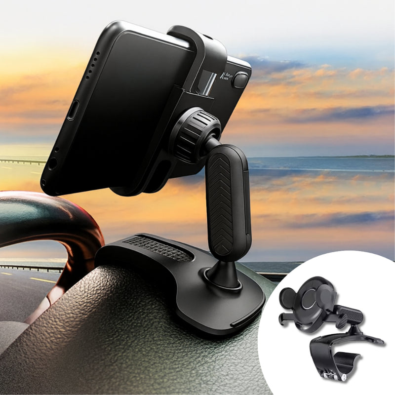 Suporte de Celular Universal para Carro | Rotação 360º  | Ideal para iPhone, Android e  GPS