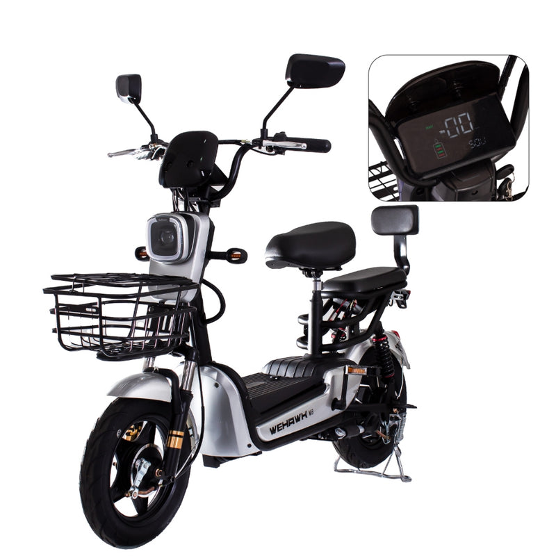 Bicicleta Elétrica WeHawk Prime WX-04 500W Moto Elétrica sem Carteira Autonomia 40Km