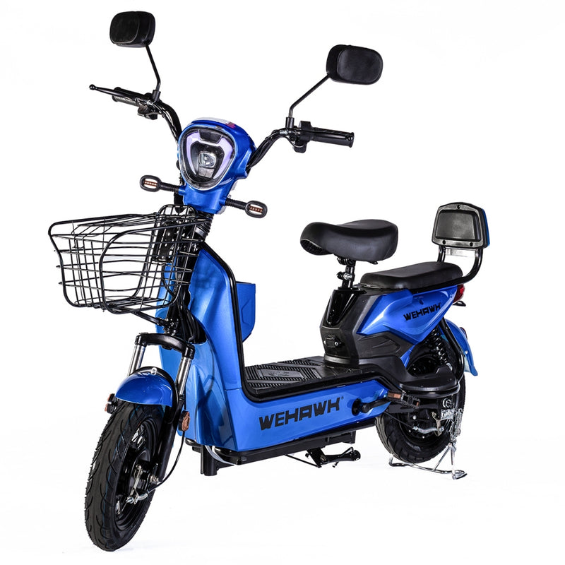 Bicicleta Elétrica 500W Basket WeHawk Sem Carteira 32Km/h Autonomia 40Km