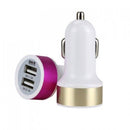 Carregador para Celular Veicular Carro Fonte 2 entradas USB Turbo Rápido（ ALTOMEX PLÁSTICO )