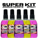 Kit 9 Cheirinho Spray 100ml para Carro | Odorizador e Aromatizante | Perfume Automotivo | Carro Novo