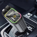 Carregador de carro retrátil com luz LED, carregador de carro rápido 4 em 1 de 120 W para iPhone e Android