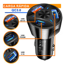Carregador Veicular Turbo USB 3.0 USB-c USB 3.1A Carregamento Rapido 55w