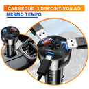 Carregador Veicular Turbo USB 3.0 USB-c USB 3.1A Carregamento Rapido 55w