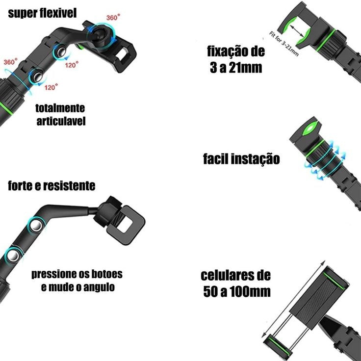 Novo Suporte Multifuncional Carro Espelho Retrovisor e Mesa universal GPS para celular automóvel