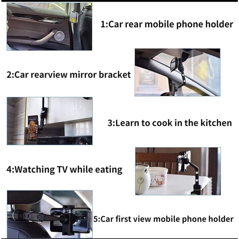 Novo Suporte Multifuncional Carro Espelho Retrovisor e Mesa universal GPS para celular automóvel