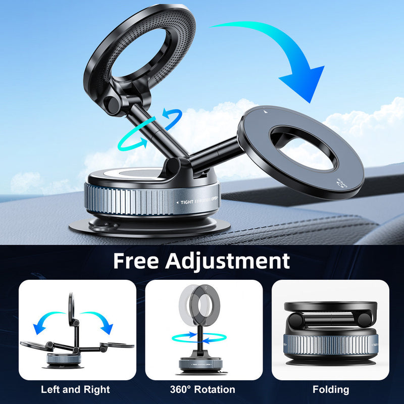 360 °Suporte Magnético Forte Para Telefone Carro Design Dobrável  Vácuo Ajustável/Mesa/Uso Universal
